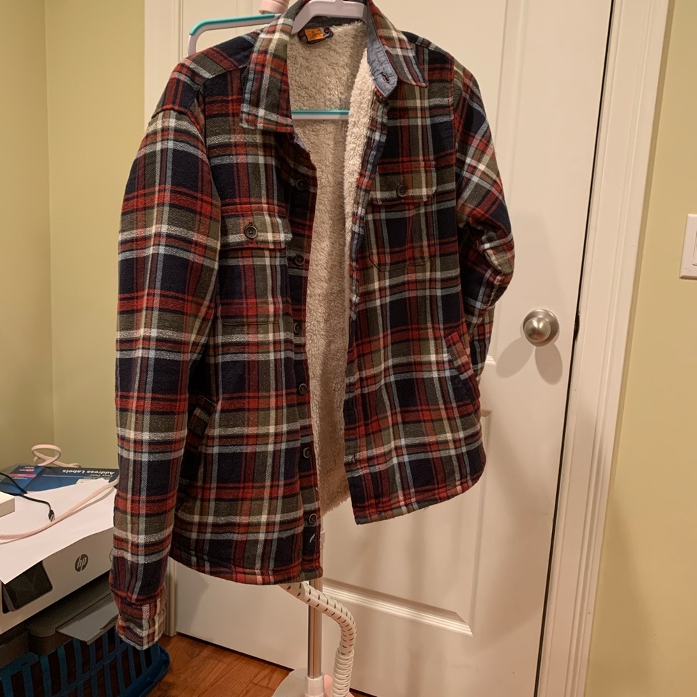 Taylor Vintage Sherpa Lined Flannel Jacket
